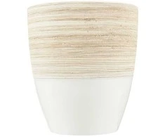 Scheurich Dekoratyvinis gėlių vazonas Vanilla Kreminis D15cm H15cm baltas/švies.rudas