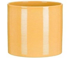 Scheurich Dekoratyvinis gėlių vazonas Zabaione Ø12cm H13cm keraminis/geltonas