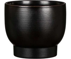 Scheurich Dekoratyvinis gėlių vazonas Zen Ø11cm H9.6cm keraminis/juodas