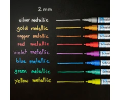 Schneider Electric Schneider Paint-it Metallic akriliniai markeriai, 2 mm, 4 vnt.