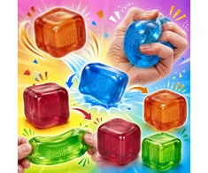 Schylling NEEDOH NICE CUBE GNIOT ICE CUBE ICE CUBE Squishish SWIR ANTISTRESS ORANŽINĖ