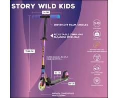 Scooter Story Wild kids 2 (73–85 cm) Neo Led