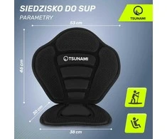 Sėdynė su atlošu irklentei TSUNAMI