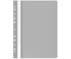 Office Products Plastikinis segtuvėlis, A4, su universalia perforacija, pilkos spalvos
