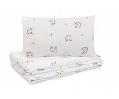 Sensillo KOMPLET POŚCIELI 2 EL. BAWEŁNA UNICORN BEIGE 100X135 PODUSZKA+KOŁDRA