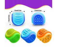 Sensoriniai rotaciniai squishy 2in1 Antistresiniai kamuoliukai Rinkinyje 3 vnt