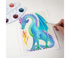 SentoSphere: Aquarellum Dragons 7+ tapybos meno rinkinys