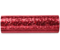 Party Deco Holografinė juostelė raudona 3.8m/18vnt