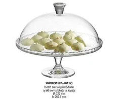Serviravimo indas su dangčiu Patisserie Pasabahce Ø32cm