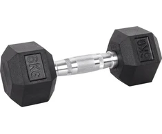 Šešiakampiai hanteliai inSPORTline Hexsteel 6kg