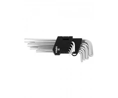 Šešiakampiai raktai TOPEX 9 vnt., 1,5-10 mm (ilgi)