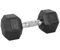 Šešiakampis hantelis inSPORTline HEX 12kg