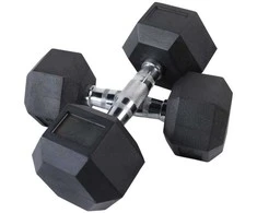 Šešiakampiai hanteliai inSPORTline Hexclusive 8kg