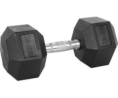 Šešiakampis hantelis inSPORTline Hexsteel 22.5kg