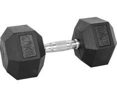 Šešiakampis hantelis inSPORTline Hexsteel 20kg