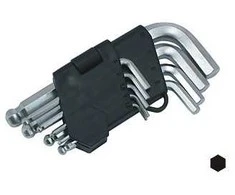 Šešiakampių raktų komplektas Beast Ballp Short CrV 9 vnt. 1.5-10 mm