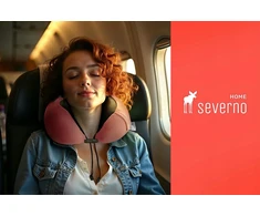 Severno Kelioninė pagalvė, kaklo atrama BON VOYAGE rožinė