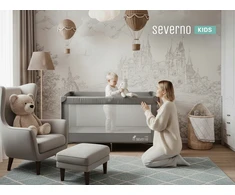 SEVERNO Kids ARTI MAMYTĖS 2 lygių kelioninė lovelė + tinklelis nuo uodų