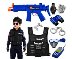 Sferazabawek MAŽAS POLICININKAS RINKINYS LIEMENĖS BINOKULIAI ANTRANKIAI GINKLŲ PRIEDŲ IŠMETIMAS