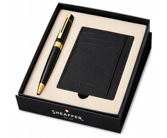 Sheaffer 300 rašiklis su odiniu kortelių dėklu