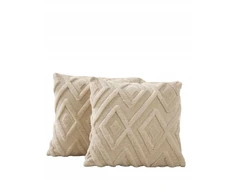 SHEIN BEŻOWA POSZEWKA NA PODUSZKĘ 2-PACK 08P S07__50X50CM