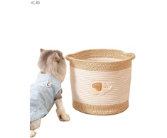 SHEIN BEŻOWY KOSZ NA ZABAWKI S07__30X30