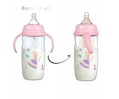 Shein rožinis maitinimo buteliukas S07 zqi 330ML