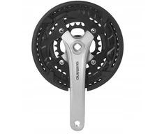Shimano 9rz FC-T3010 48-36-26 kvadratas 175 sidabras, dangtelis