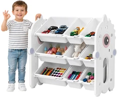 Shopek REGAŁ POJEMNIK ORGANIZER SZAFKA PÓŁKA NA ZABAWKI KSIĄŻKI DLA DZIECI 84cm