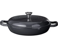 Siaki Collection Ketaus keptuvė su dangčiu, 30 cm, pilka