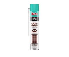 Šiaudelinės sandarinimo putos AKFIX 806, durims ir langams, 750 ml