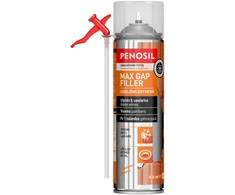 Šiaudelinės sandarinimo putos PENOSIL MAX GAP FILLER, šviesiai geltonos sp., 435 ml