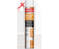 Šiaudelinės sandarinimo putos PENOSIL MAX GAP FILLER, šviesiai geltonos sp., 435 ml