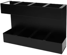 Šiaudelių laikiklis Chopsticks organizatorius 4 skyriai Šiaudų dozatorius su K5
