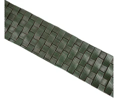 Siaura tvoros juosta MIKKO RATTAN, žalios sp., 4,75 cm pločio, 12,75 m ilgio