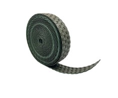 Siaura tvoros juosta MIKKO RATTAN, žalios sp., 4,75 cm pločio, 12,75 m ilgio
