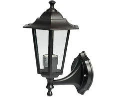 Spector Light Sieninis lauko šviestuvas PP 60W E27 15x20x41cm juodas