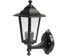 Sieninis lauko šviestuvas SPECTOR LIGHT 17303S, 1xE27, max 60W, juodos sp., 12 x 20 x 41cm