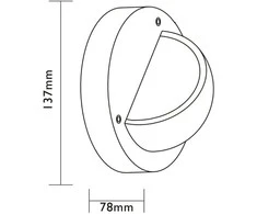 Sieninis lauko šviestuvas Stanley Luxform 1.5W/140Lm/12V 3000K