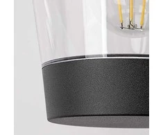 Sieninis lauko šviestuvas su jutikliu Savano IP44 Rabalux 1xE27 max40W H-98cm juodas