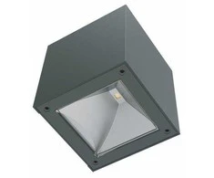 Sieninis LED lauko šviestuvas CUBE, įkraunamas saulės energija, 0.9 W