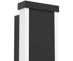 Sieninis LED lauko šviestuvas EGLO NEVIANO, IP65 3000K 2x3,7W 1200lm, juodos sp 38x6,5x5cm