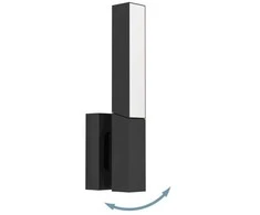 Sieninis LED Lauko šviestuvas EGLO UGENTO IP44 2x4,5W 3000K 2x460lm juodos sp 6,7x9,5x32cm