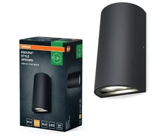 12W LED sieninis lauko šviestuvas ENDURA STYLE, tamsiai pilkas, 3000K, IP44