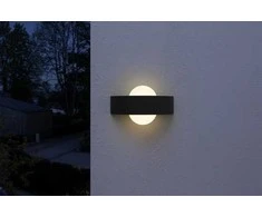 10,5W LED sieninis lauko šviestuvas ENDURA STYLE, tamsiai pilkas, 3000K, IP44