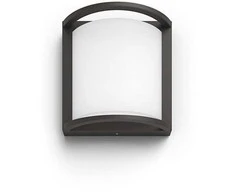 Sieninis LED lauko šviestuvas PHILIPS SAMONDRA, IP44, 2700 K, 12 W, 1200 lm, antracito sp.