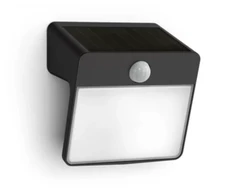 Sieninis LED lauko šviestuvas PHILIPS YARIXA įkraunamas saule 2,2W 2700K 250lm su davikliu