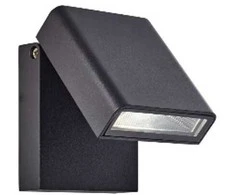 Sieninis LED lauko šviestuvas Toya IP44 Brilliant AG 7W/736Lm/4200K juodas