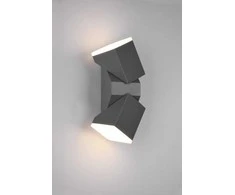 Sieninis LED lauko šviestuvas TRIO Avon, IP54,7W,3000K,2x800lm,su jud., davikliu,antracito sp,h28cm
