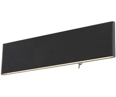 Sieninis šviestuvas Sieninis LED šviestuvas GLOBO Siegfried, 12W, 3000K, 380lm, juodos sp., 29,5 x 8 cm